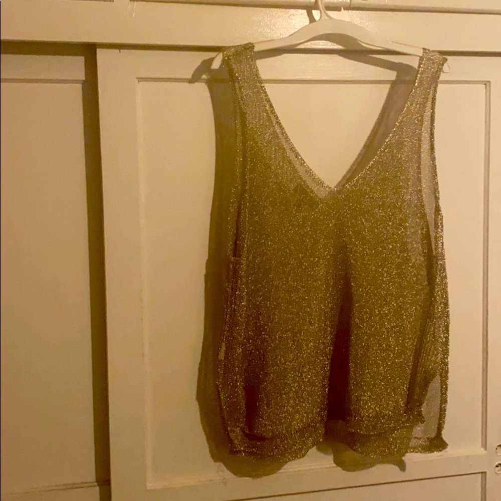 Gold top plus size